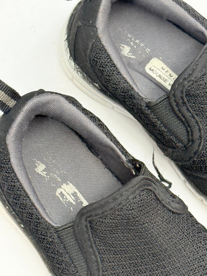 Black Mesh Slip-On Sneakers US6
