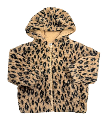 Carter's Leopard Sherpa Hoodie Jacket 24m