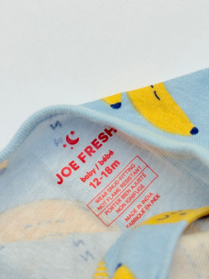 Joe Fresh Banana Sleep Romper 12-18m
