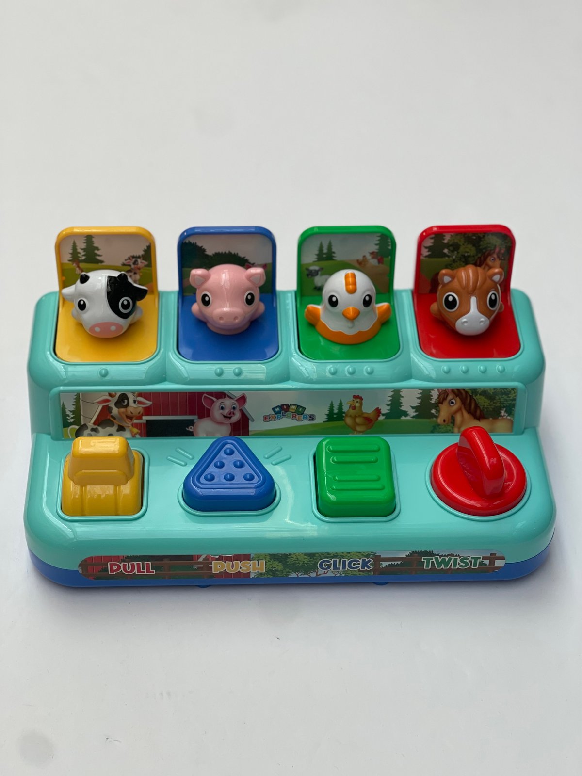 Mini Explorers Farm Animal Pop-Up Toy