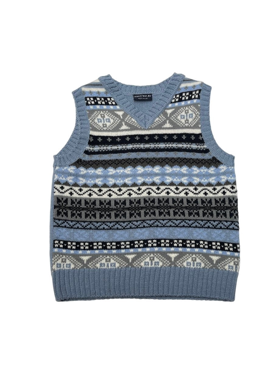 Next Fair Isle Knit Vest Size 2-3Y