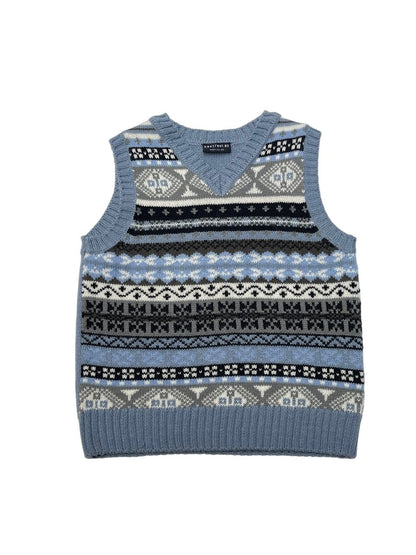 Next Fair Isle Knit Vest Size 2-3Y