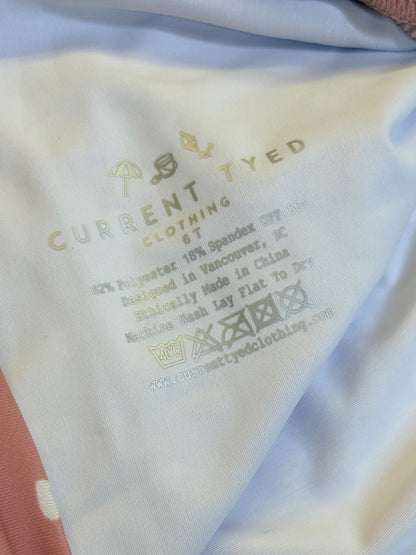 Current Tyed Heart Print Swimsuit 6T