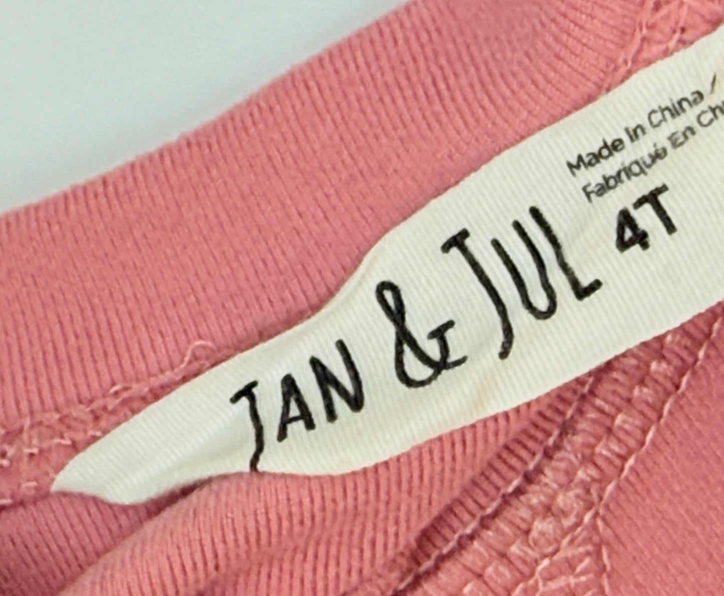 Jan & Jul Pink Long Sleeve Set 4T