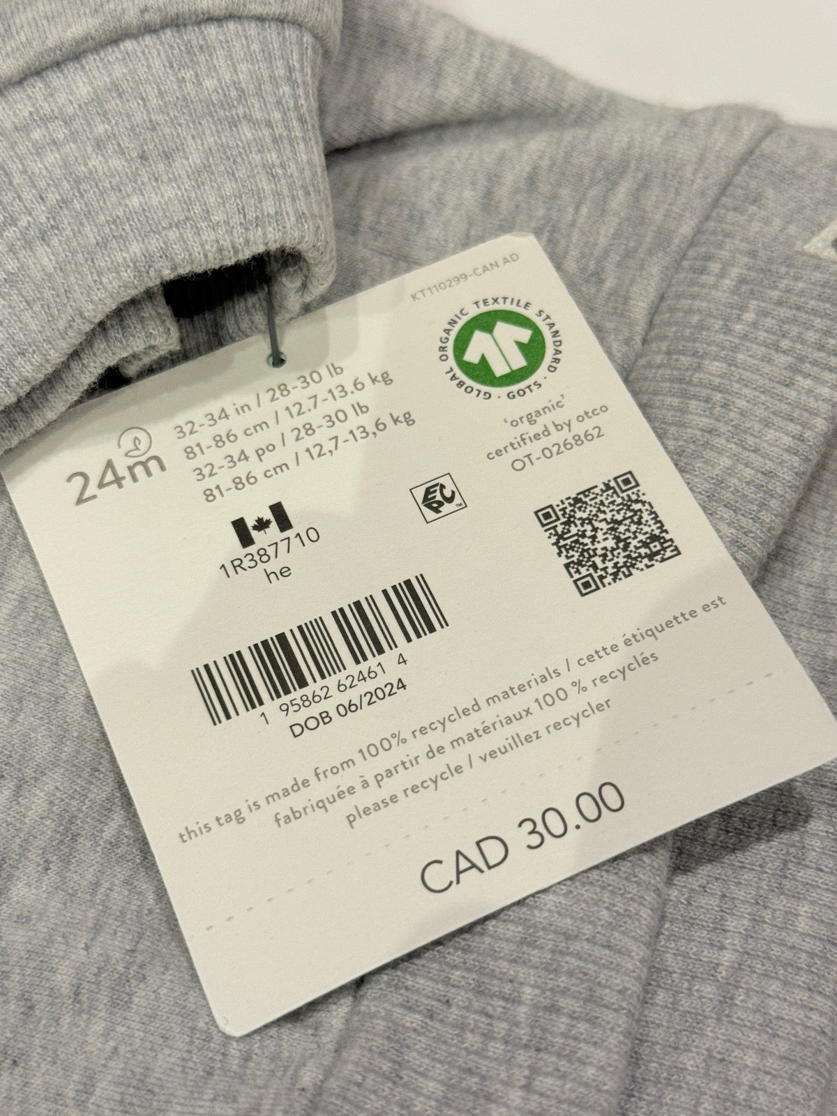Little Planet by Carter's Gray Tracksuit Set 24M