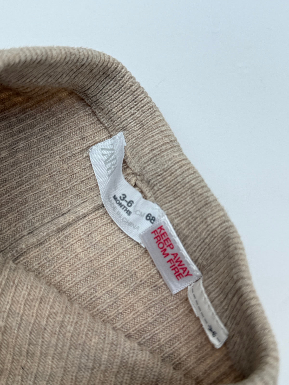 Zara Ribbed Knit Leggings 3-6M