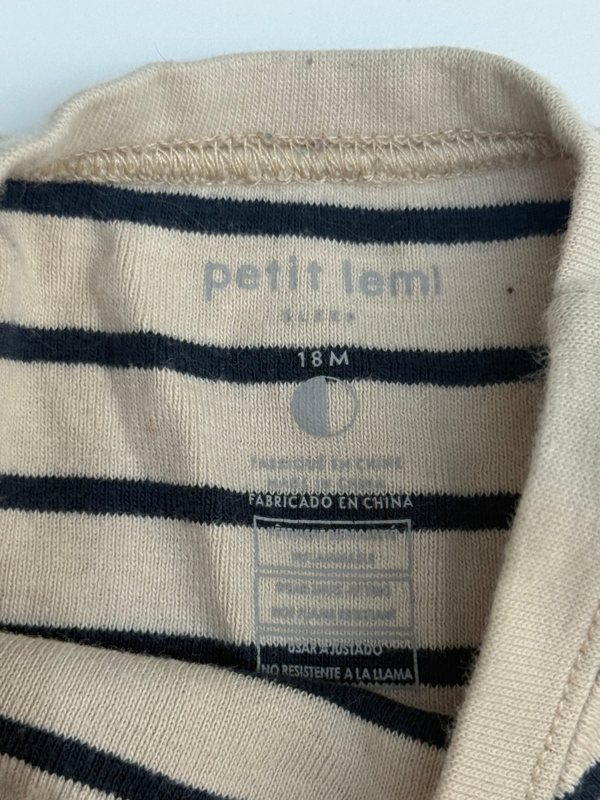 Petit Lemi Striped Pajama Set 18M