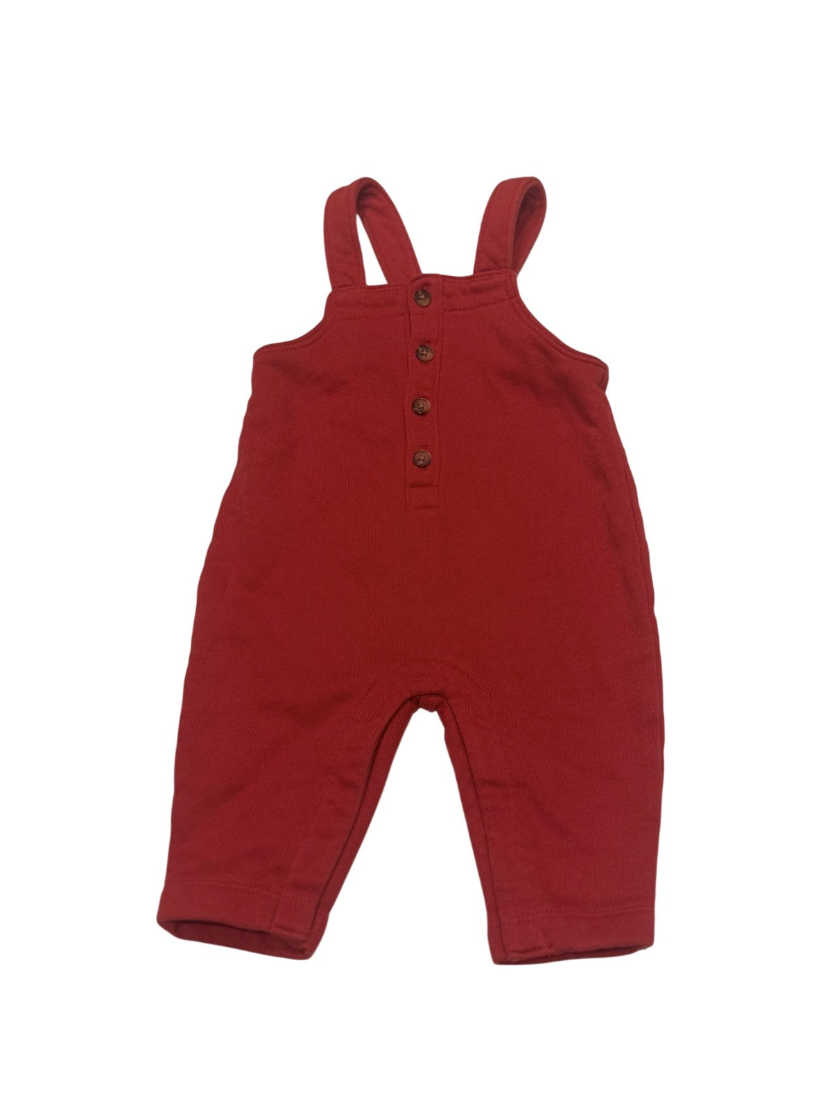 Old Navy Red Knit Overalls 3-6M