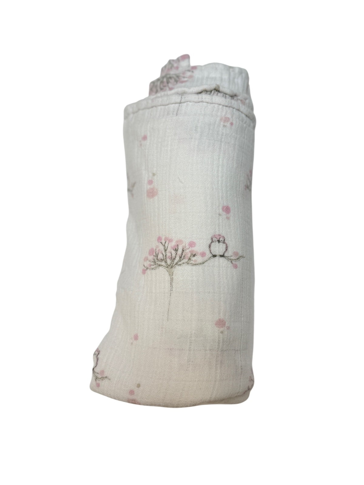 Aden + Anais Owl Cherry Blossom Muslin Swaddle Blanket