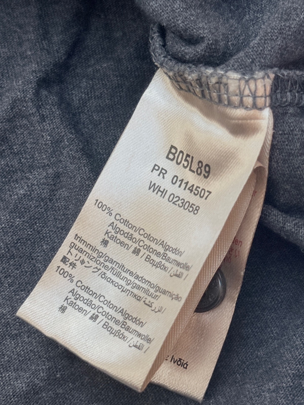 Burberry Gray Polo Shirt Nova Check Collar