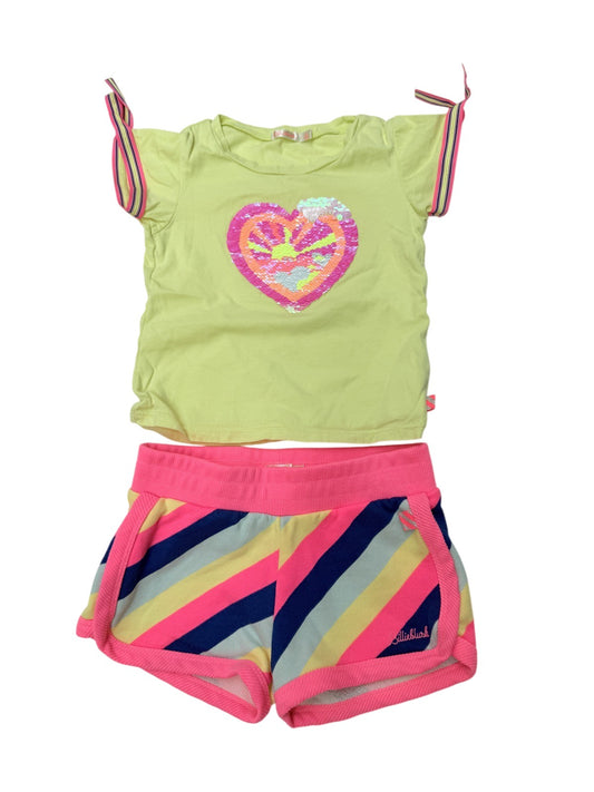 Billieblush Sequin Heart Top Shorts Set 4