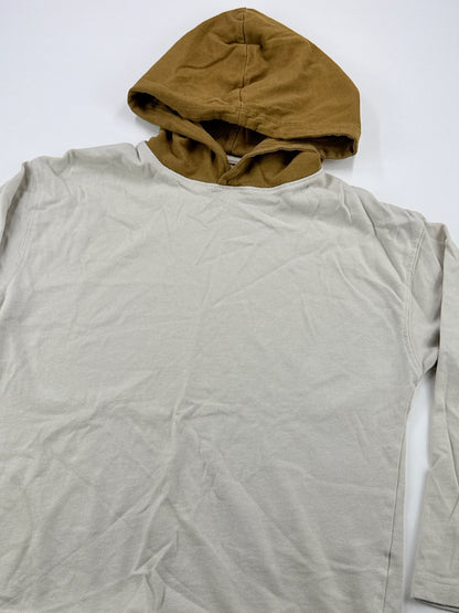 Zara Beige Color Block Hoodie Size 10