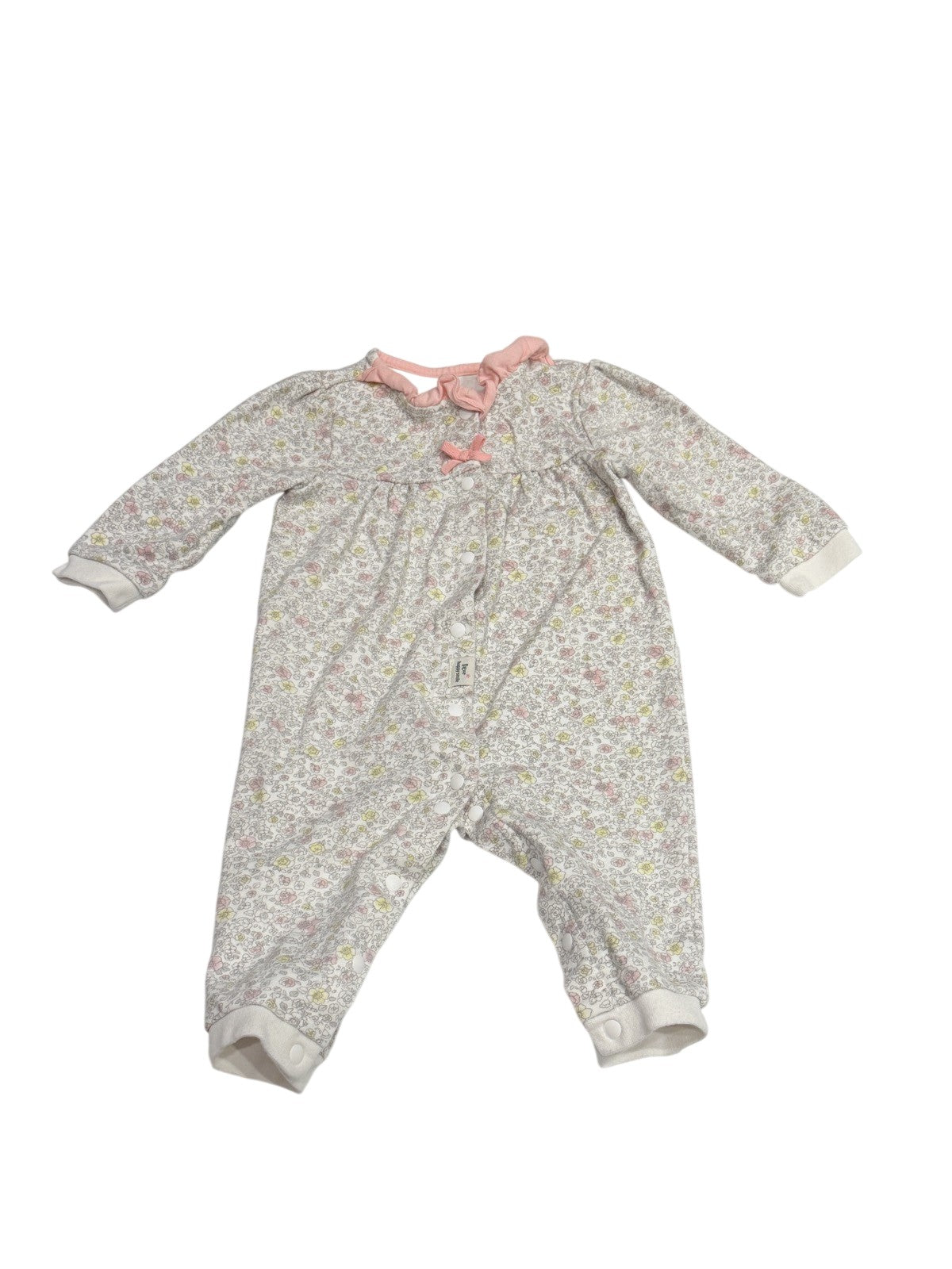 Dear Happy Smile Floral Romper 6M