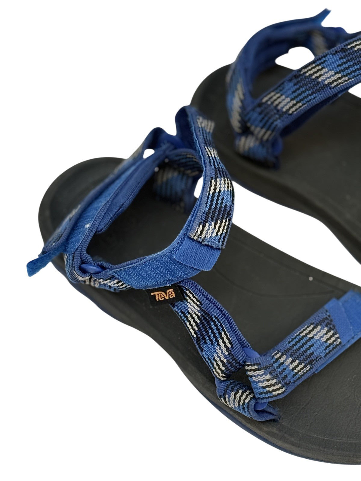 Teva Hurricane Sandals Blue Plaid Kids Size US4