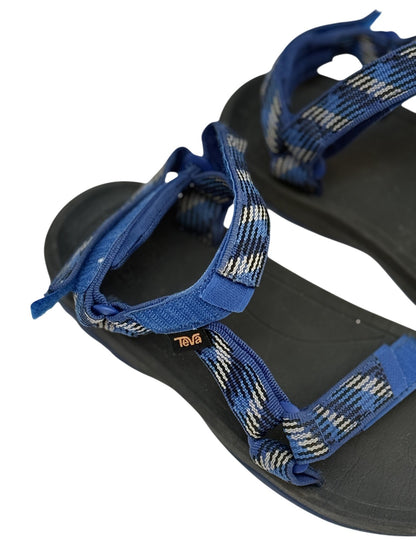 Teva Hurricane Sandals Blue Plaid Kids Size US4