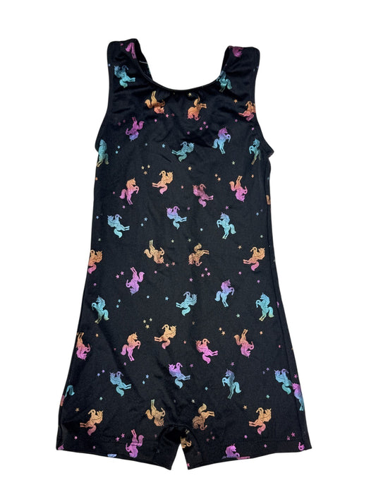 Girl Power Sport Unicorn Biketard Size 4 5
