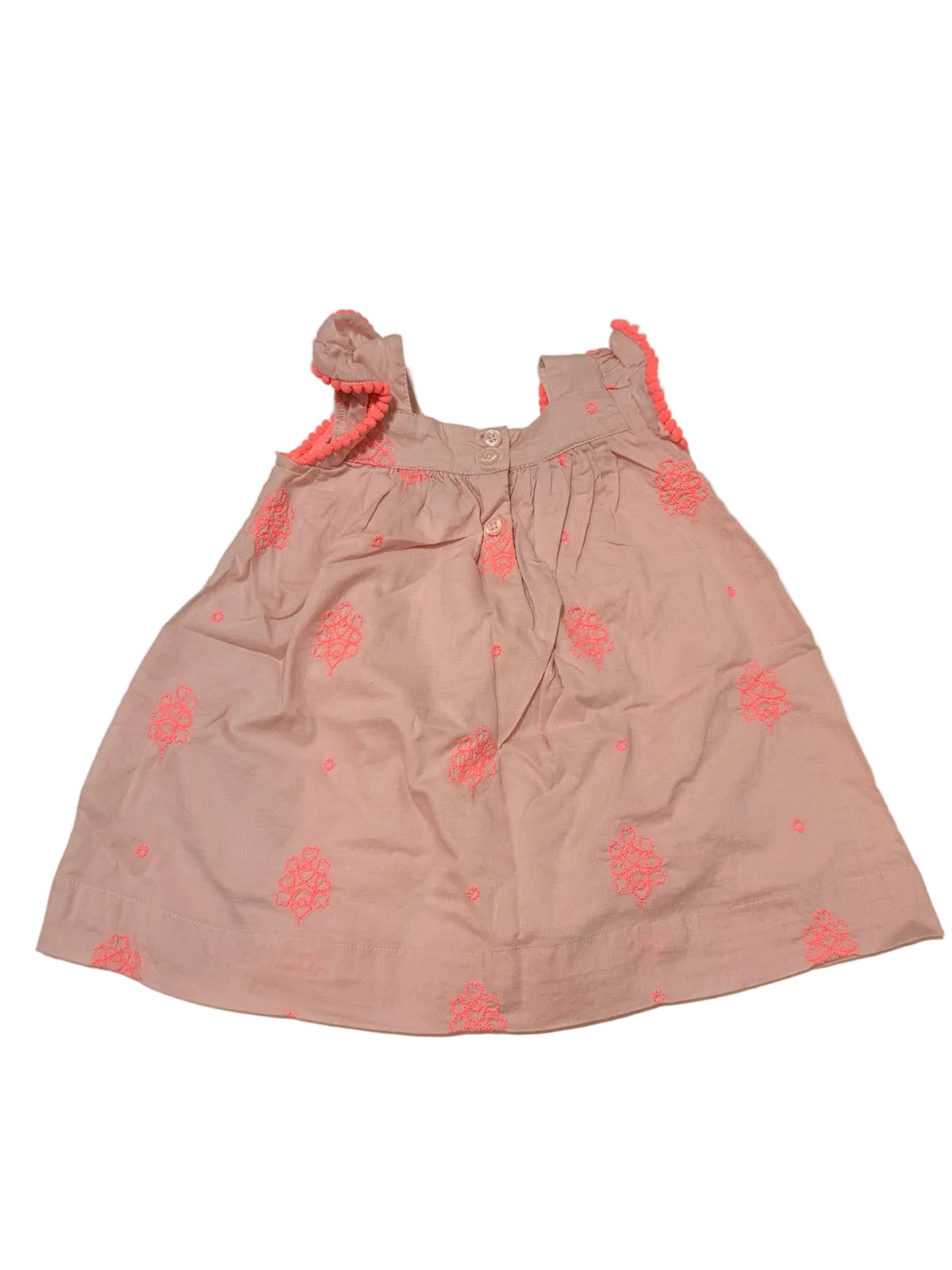 Baby Gap Pink Embroidered Dress 6-12m