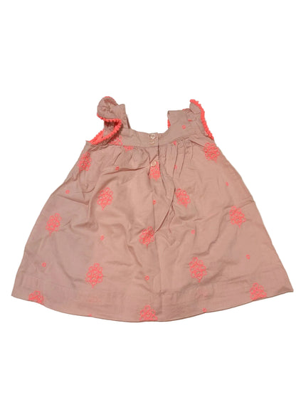 Baby Gap Pink Embroidered Dress 6-12m