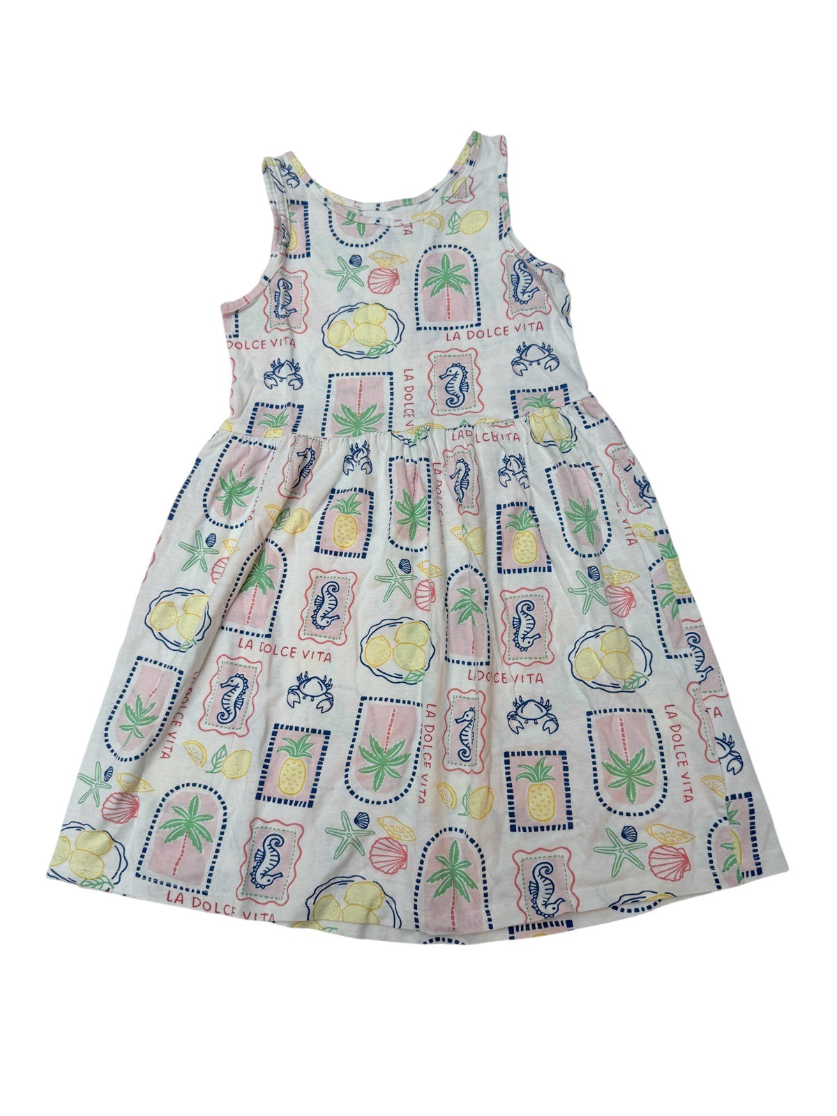 H&M La Dolce Vita Print Dress Size 6-8Y
