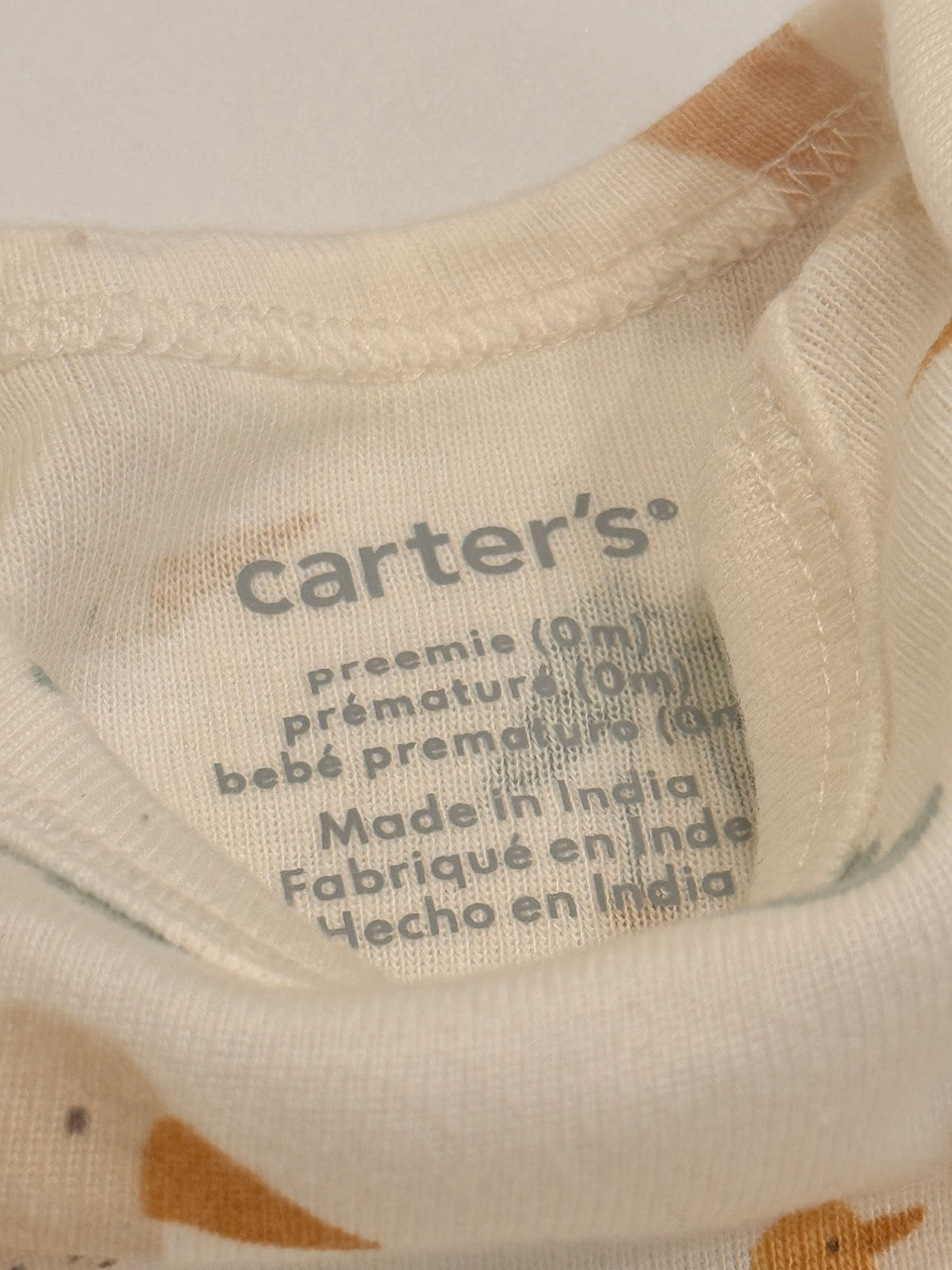 Carter's Bird Print Bodysuits 2-Pack Preemie