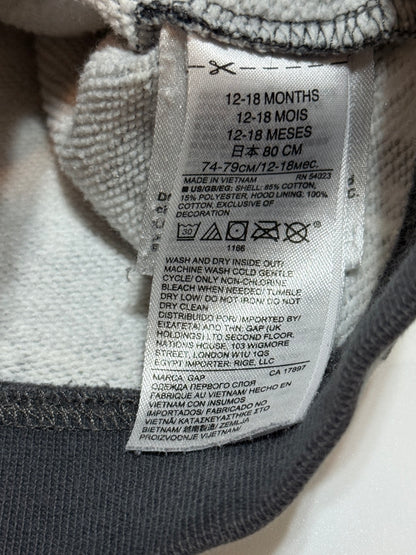 Baby Gap DC Batman Comic Zip Hoodie 12-18m