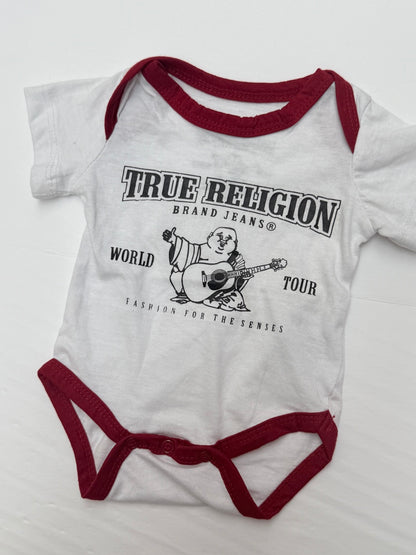 True Religion Buddha Logo Bodysuit Newborn