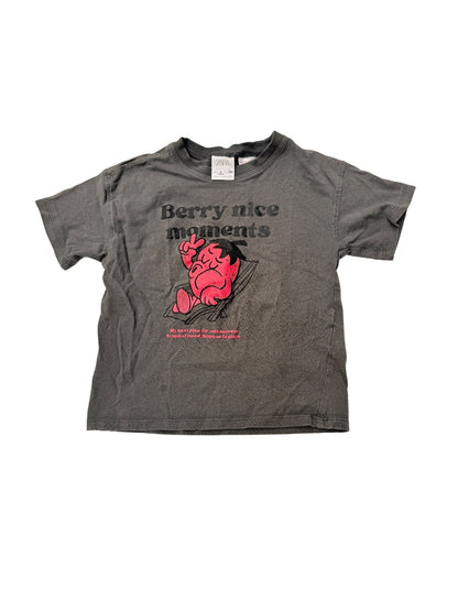 ZARA Berry Nice Moments Graphic T-Shirt Size 4T