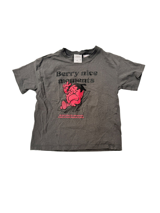 ZARA Berry Nice Moments Graphic T-Shirt Size 4T