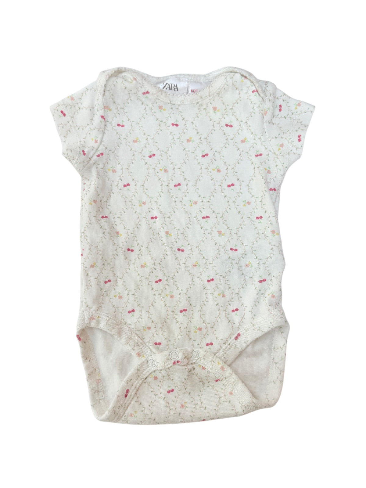 Zara Cherry Print Bodysuit 1-3M