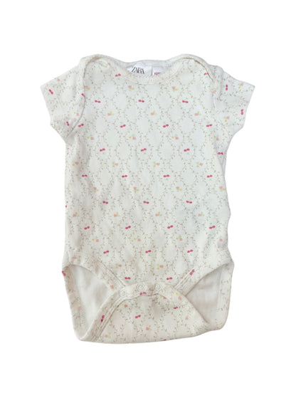 Zara Cherry Print Bodysuit 1-3M