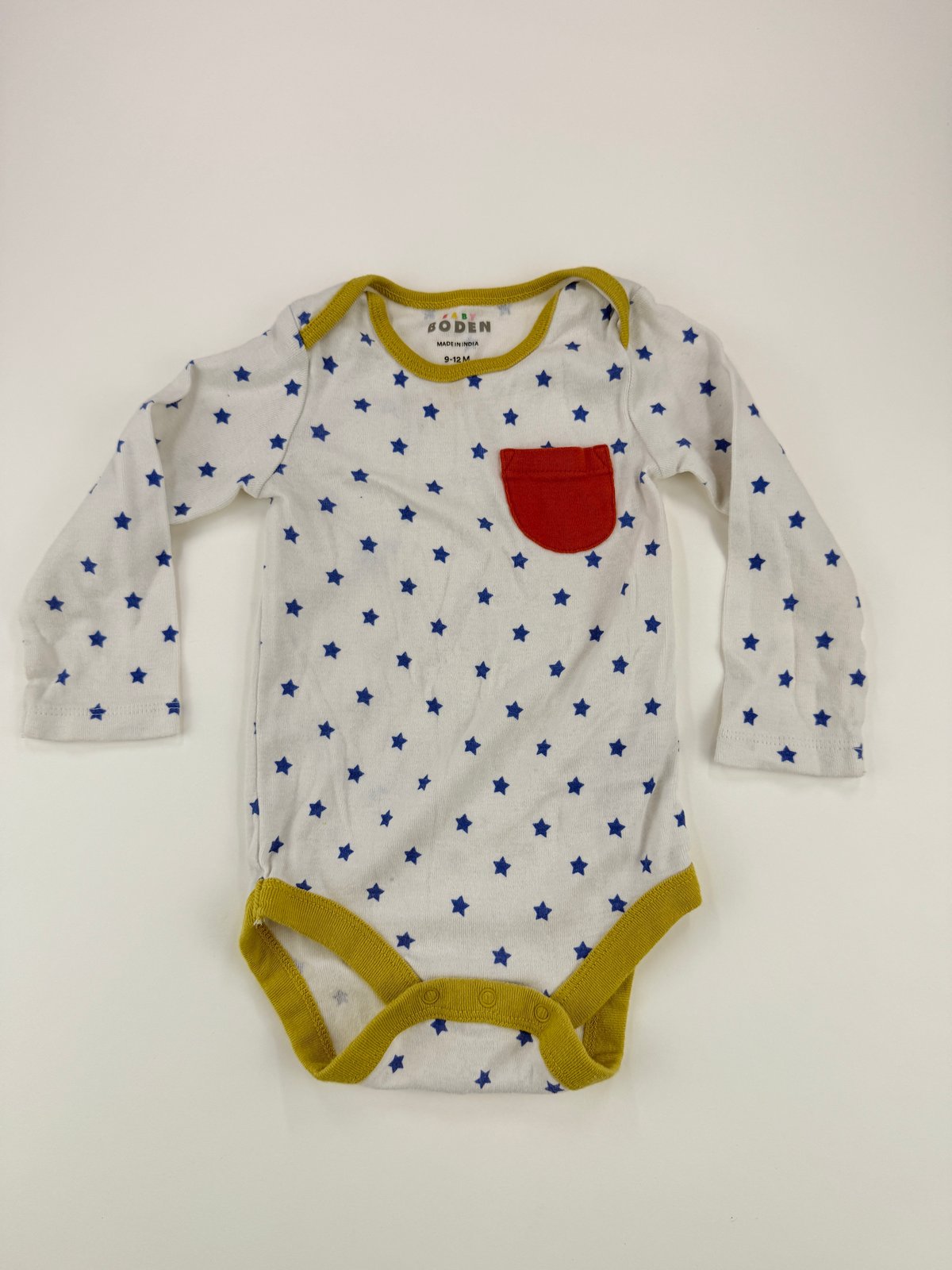 Baby Boden 4-Pack Long Sleeve Bodysuits 9-12M