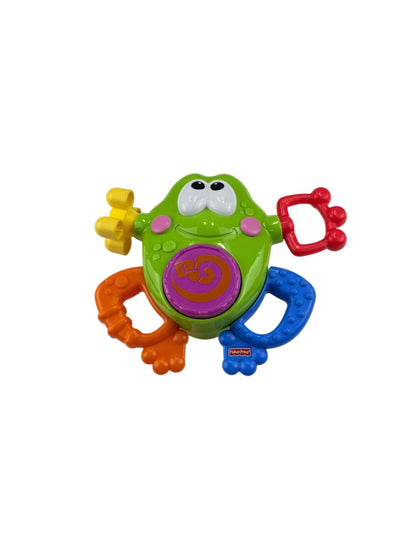 Fisher-Price Musical Frog Teether Rattle Toy