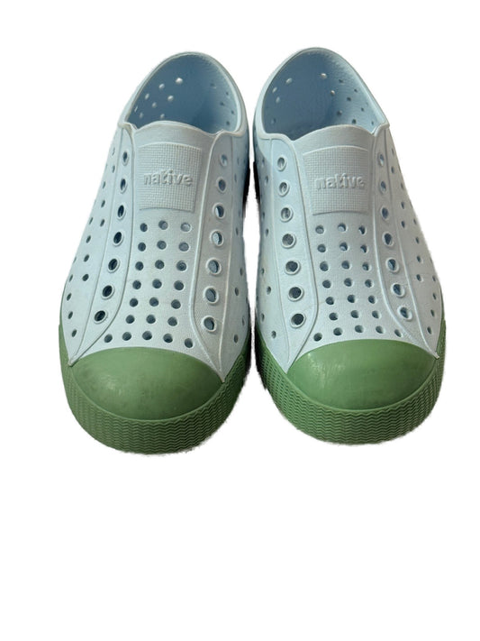 Native Jefferson Light Blue Green Kids Shoes C12