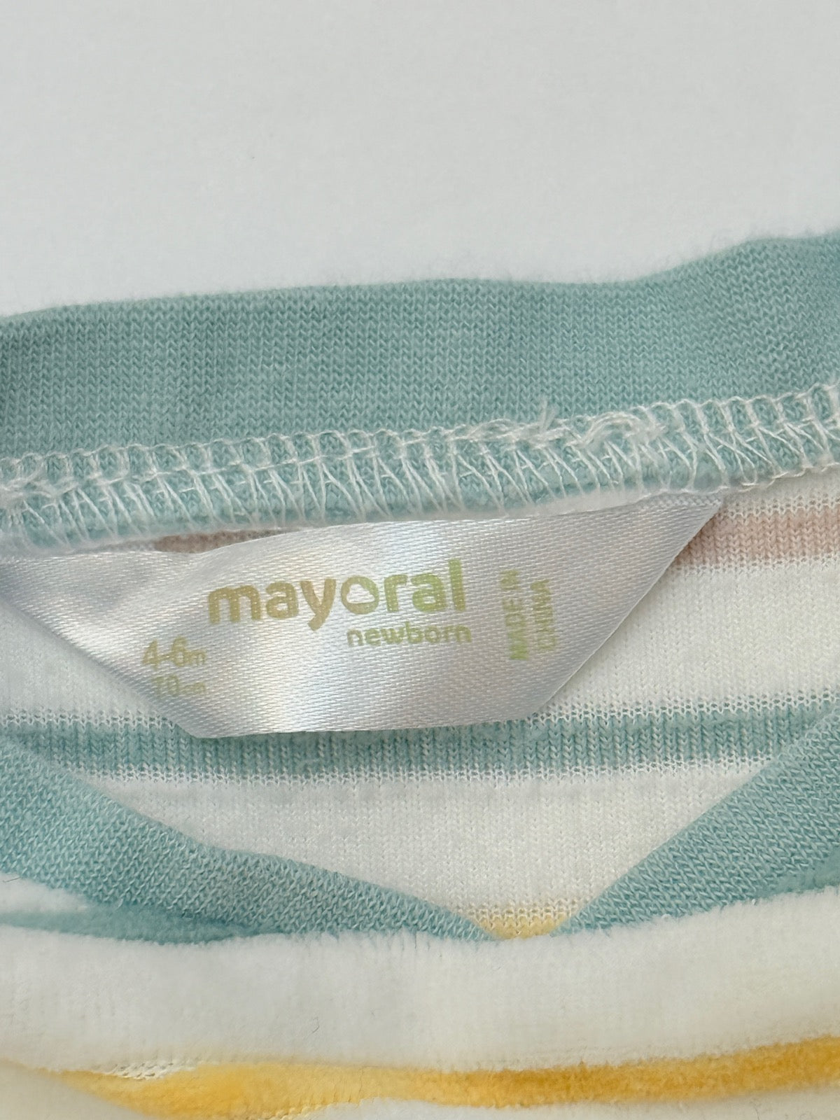 Mayoral Striped Dinosaur Footed Sleeper 4-6M