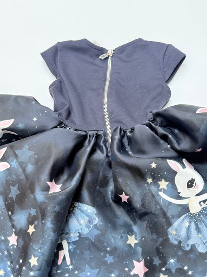 H&M Bunny Ballerina Star Print Dress 2T