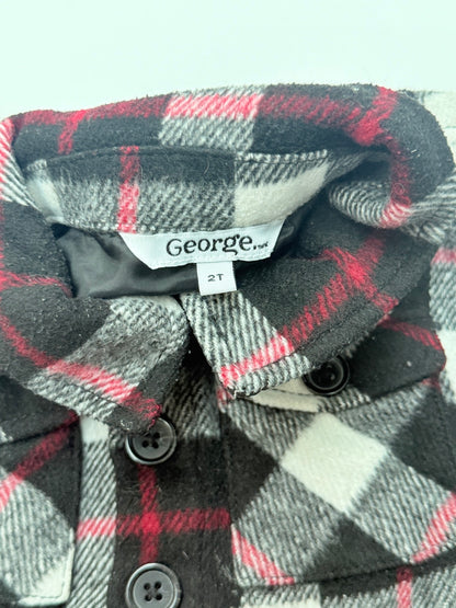 George Plaid Flannel Button-Up Shirt 2T