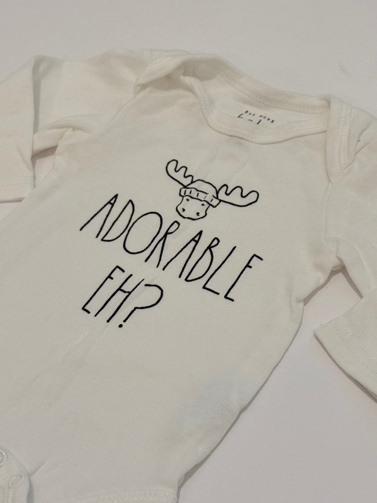 Rae Dunn Baby Adorable Eh Onesie Set 6-9M