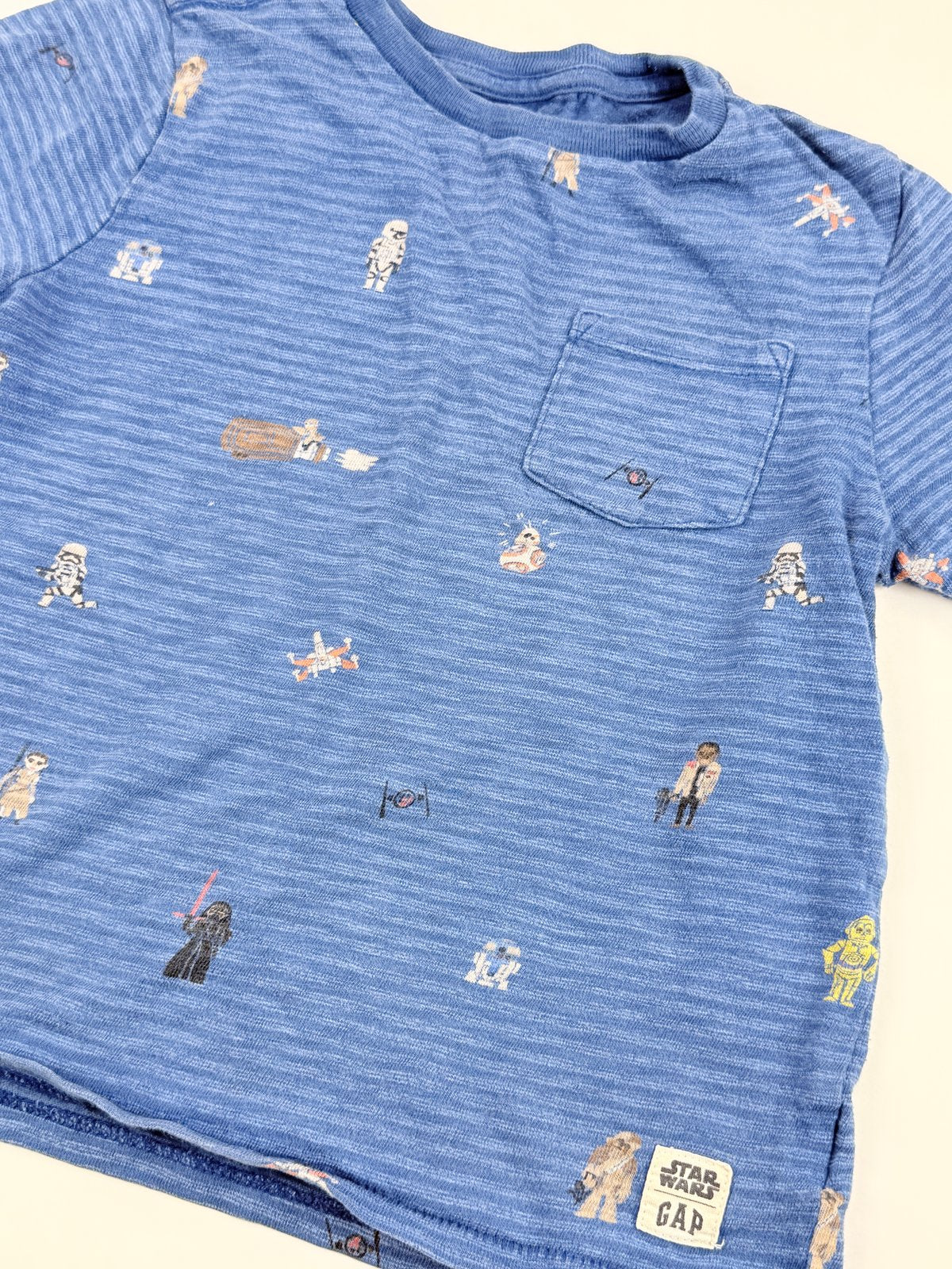 Gap Star Wars Blue Pocket T-Shirt Size S