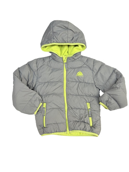 Snozu Gray Puffer Hooded Jacket Size 4