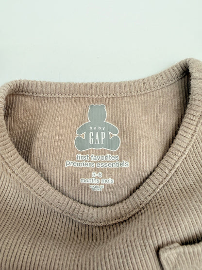 Baby Gap Ribbed Pocket T-Shirt 3-6M