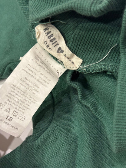 Rabbit + Bear Organic Green Jogger Pants 18M