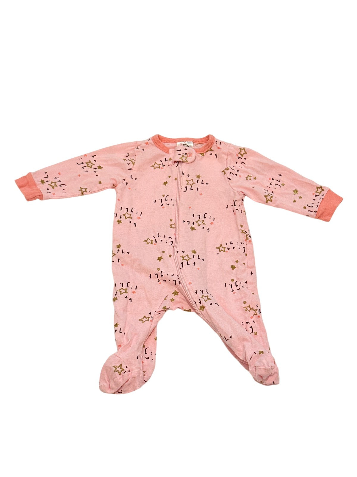 Gerber Pink Star Zip Sleeper Newborn