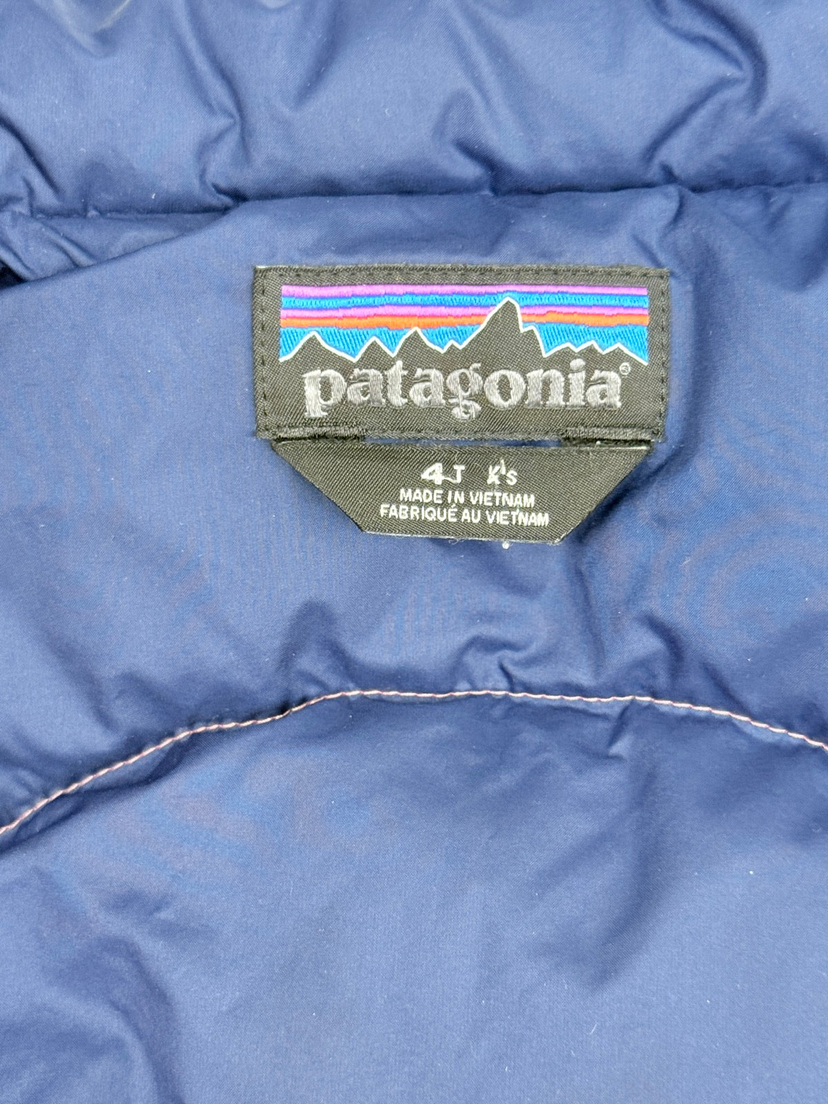 Patagonia Kids Reversible Down Vest Size 4T
