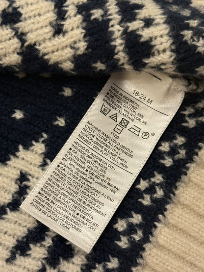 Old Navy Fair Isle Bear Cardigan 18-24M