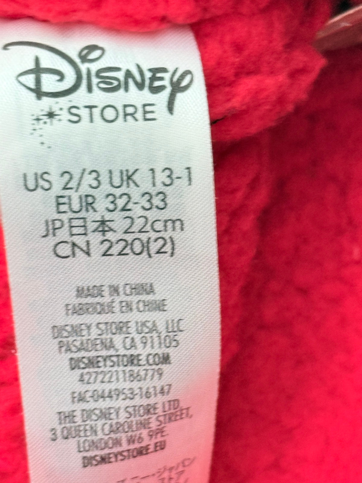 NEW - Disney Store Spider-Man Slipper Boots Size 2/3