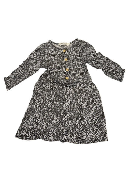 H&M Floral Daisy Button Dress Size 3-4Y