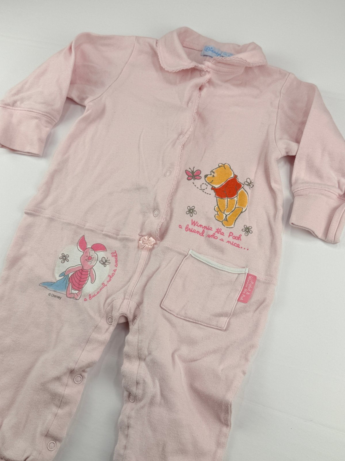 Disney Winnie the Pooh Pink Romper 12M
