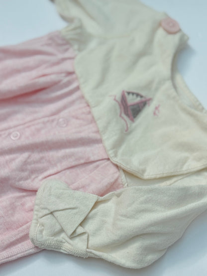Blara Organic House Pink Romper 1-3M