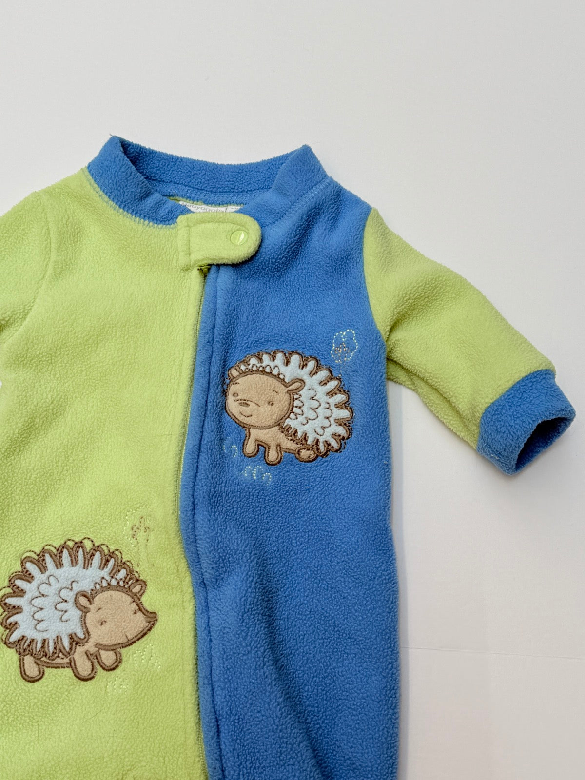 Babyboots Hedgehog Fleece Footed Sleeper 1M