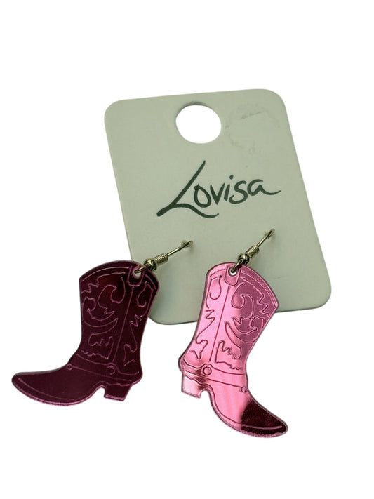 NWT - Lovisa Metallic Cowboy Boot Dangle Earrings